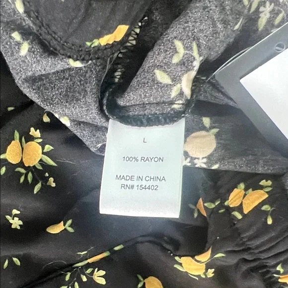 Floral Wide Leg Women's Pants - Picture 6 of 8